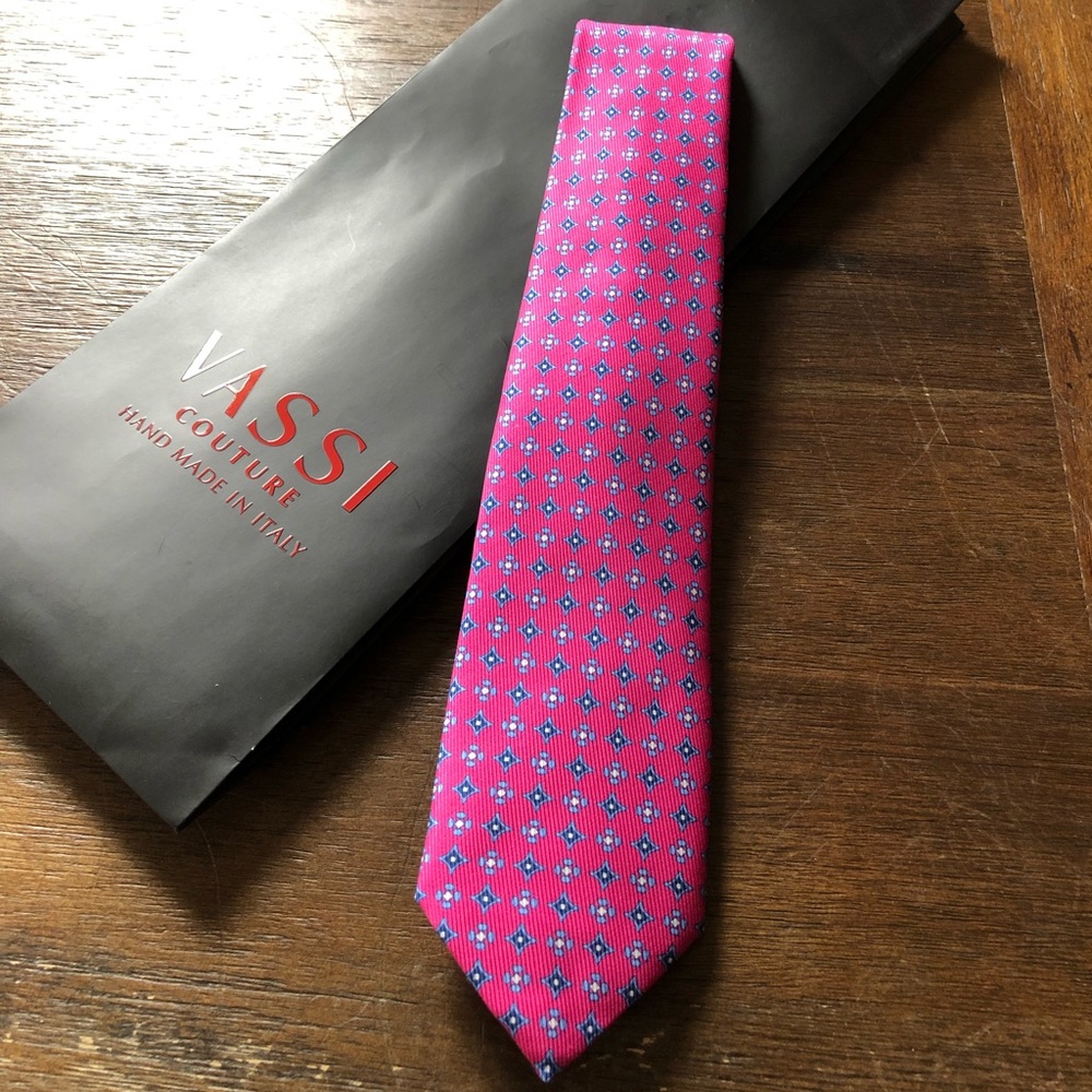 Vassi 100% silk tie made in Italy